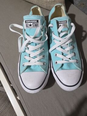 Converse Low Top Sneakers - Aqua/Turquoise with White